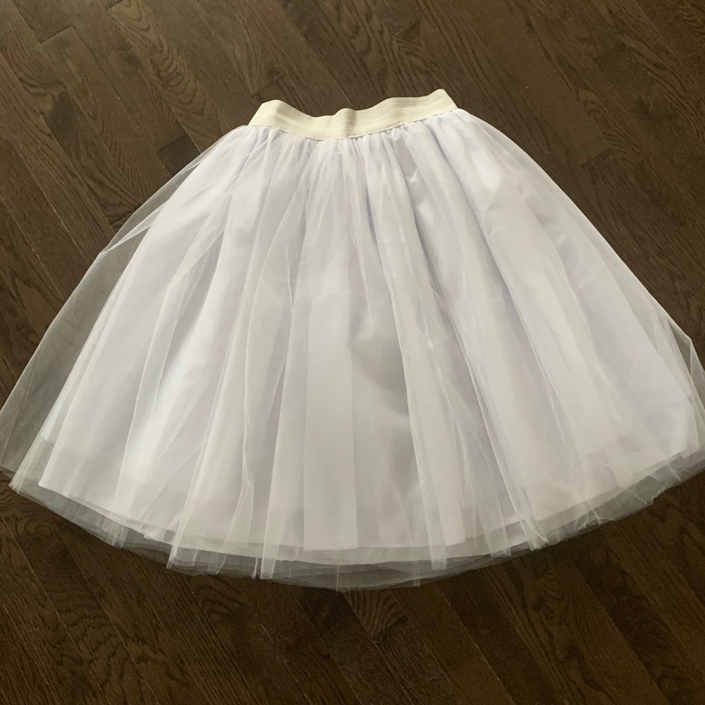 White tulle skirt